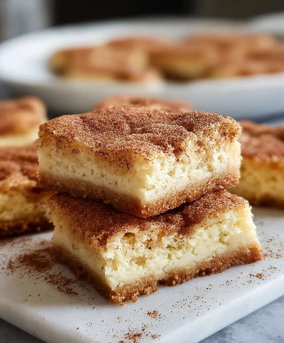 Easy Snickerdoodle Cookie Bars - Chewy & Delicious