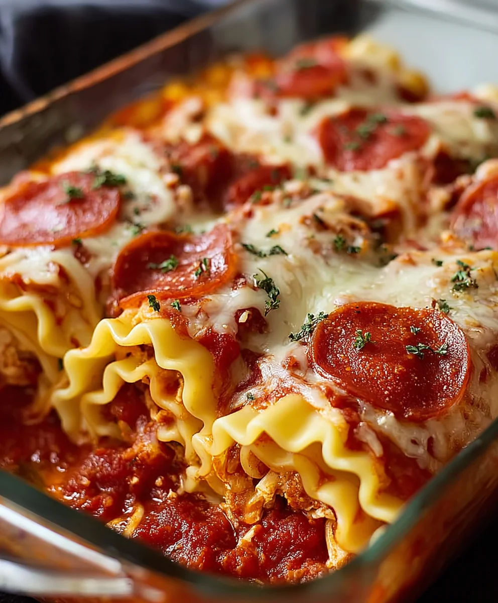 Beef Beef Pepperoni Pizza Lasagna Roll Ups Recipe