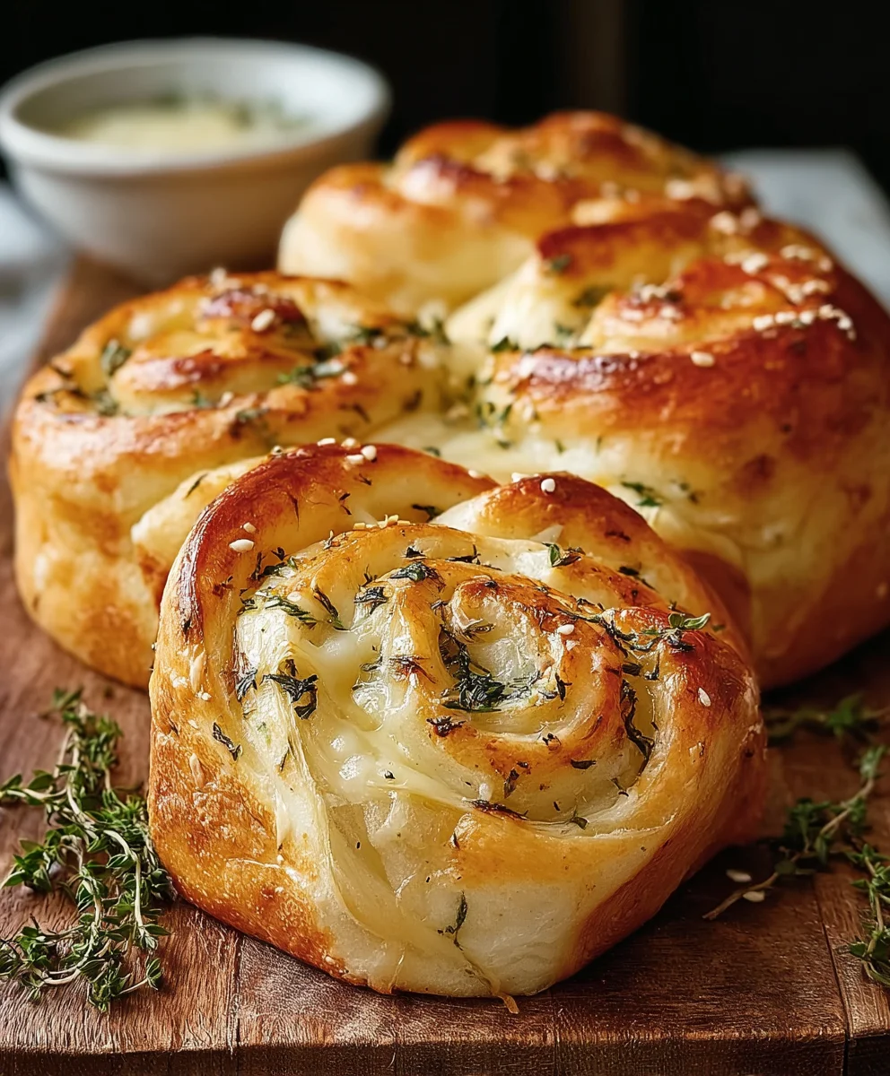 Sourdough Herb Cheese Rolls - Easy Flavorful Bake