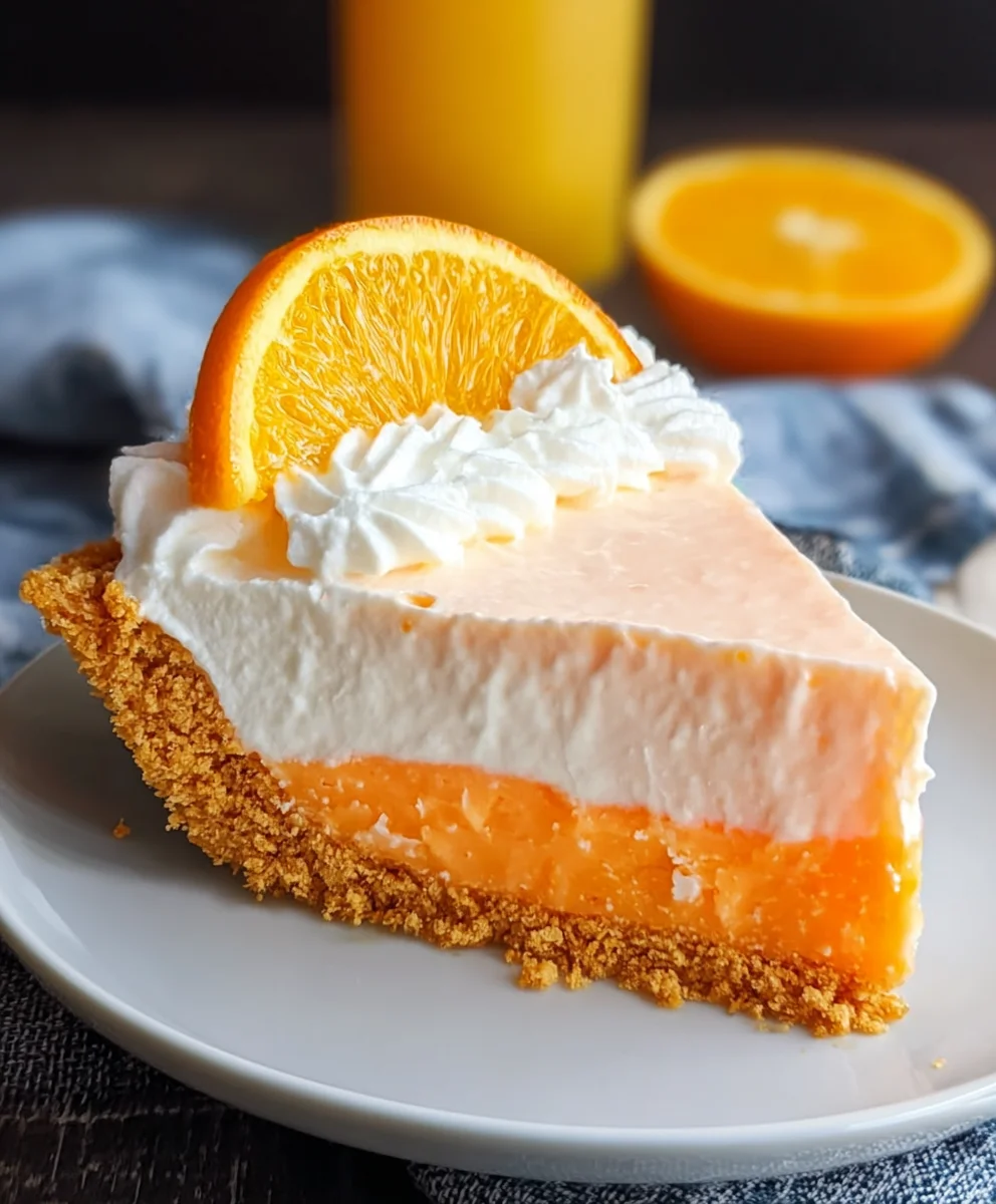 Jello Creamsicle Pie Recipe - Easy & Delicious No-Bake Treat