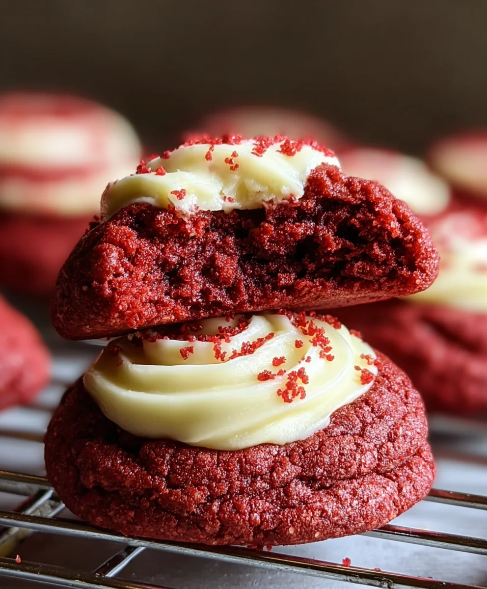 Cream Cheese Red Velvet Cookies - Best Ever Recipe