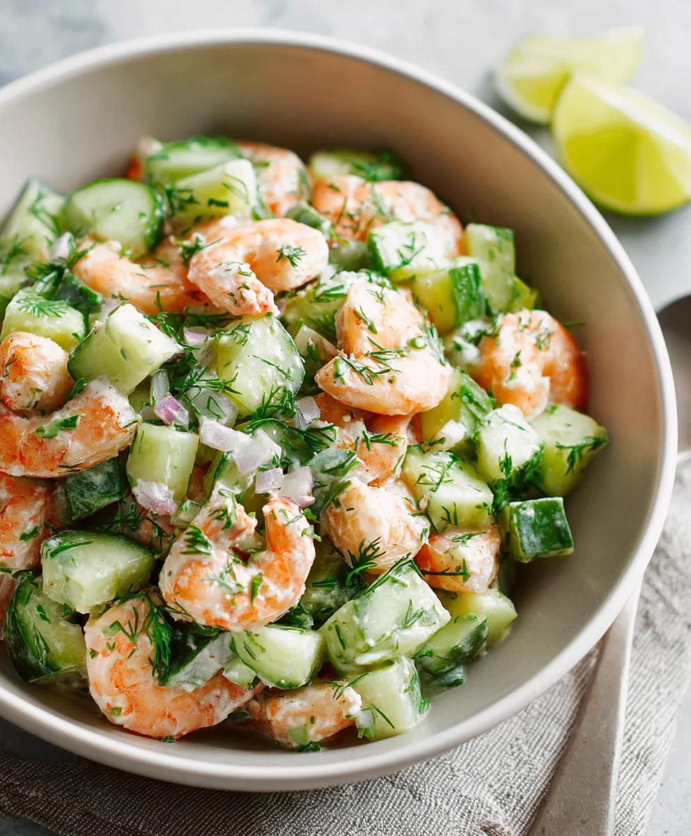 Fresh Cucumber Shrimp Salad Recipe - Easy & Delicious