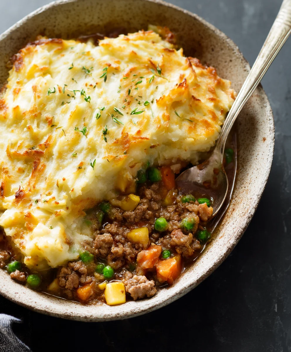 Classic Shepherd's Pie-Hearty Beef Comfort Food