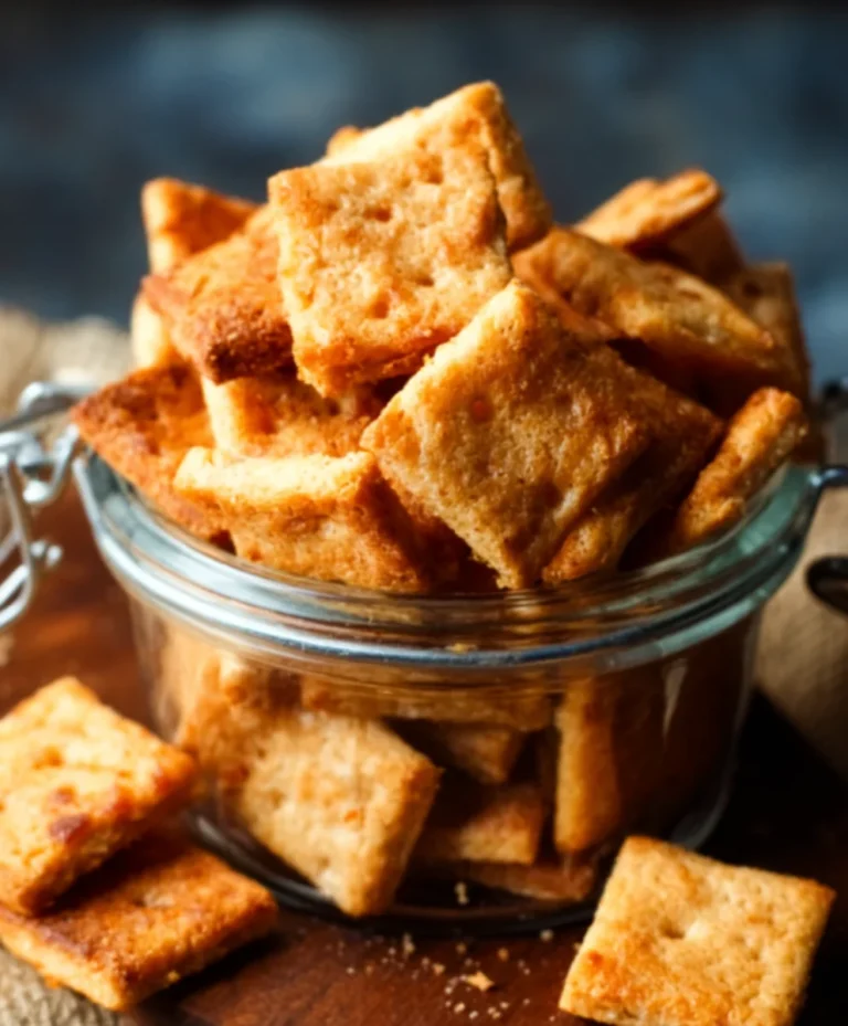 Sourdough Cheese Crackers-Savory Homemade Delight