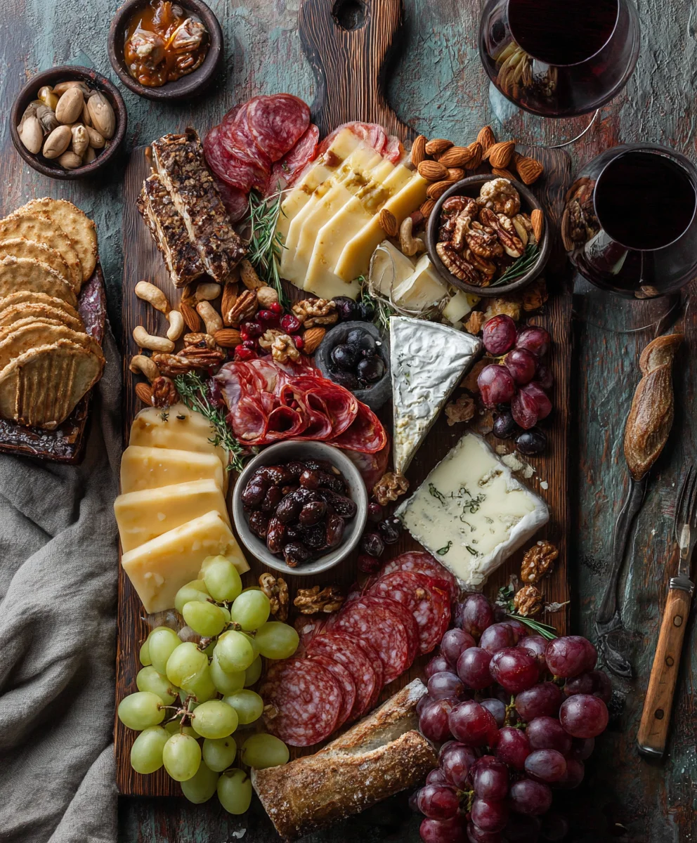 Vnon-alcoholic alentine's Day Non-Non-Non-Alcoholic Alternativeic Charcuterie Board