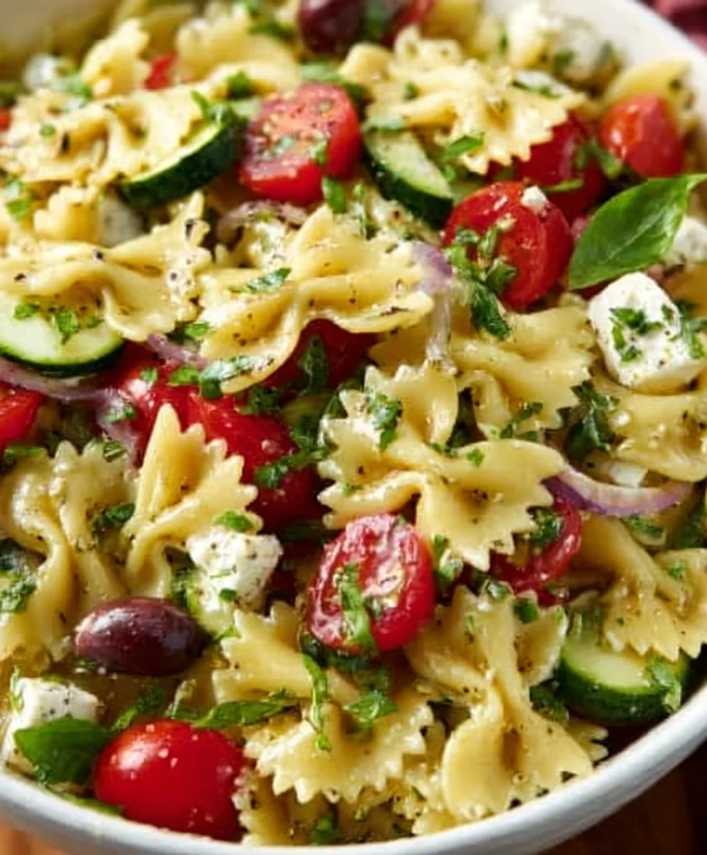 Easy Bow Tie Pasta Salad Recipe- A Crowd-Pleasing Side Dish