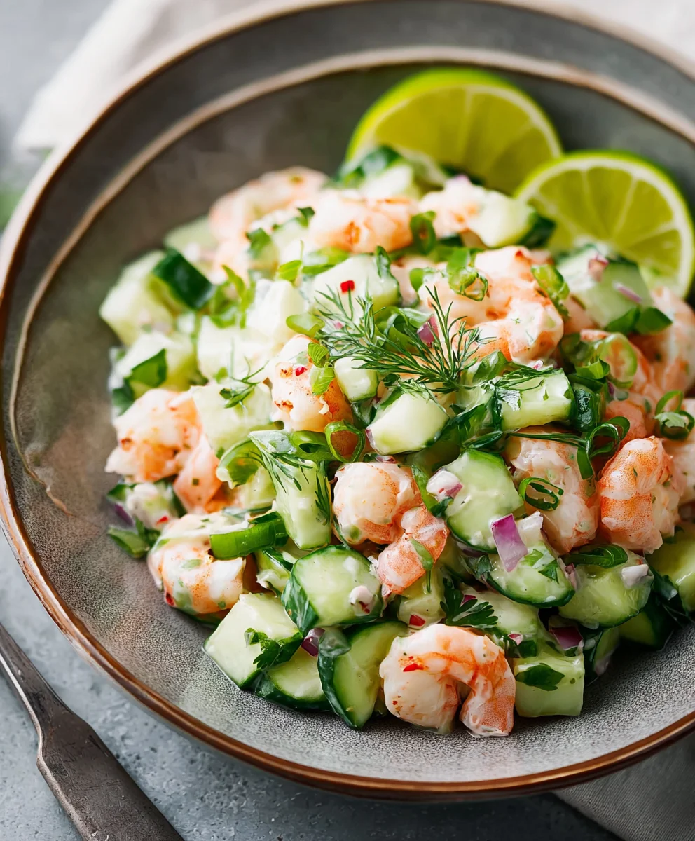 Fresh Cucumber Shrimp Salad Recipe - Easy & Delicious