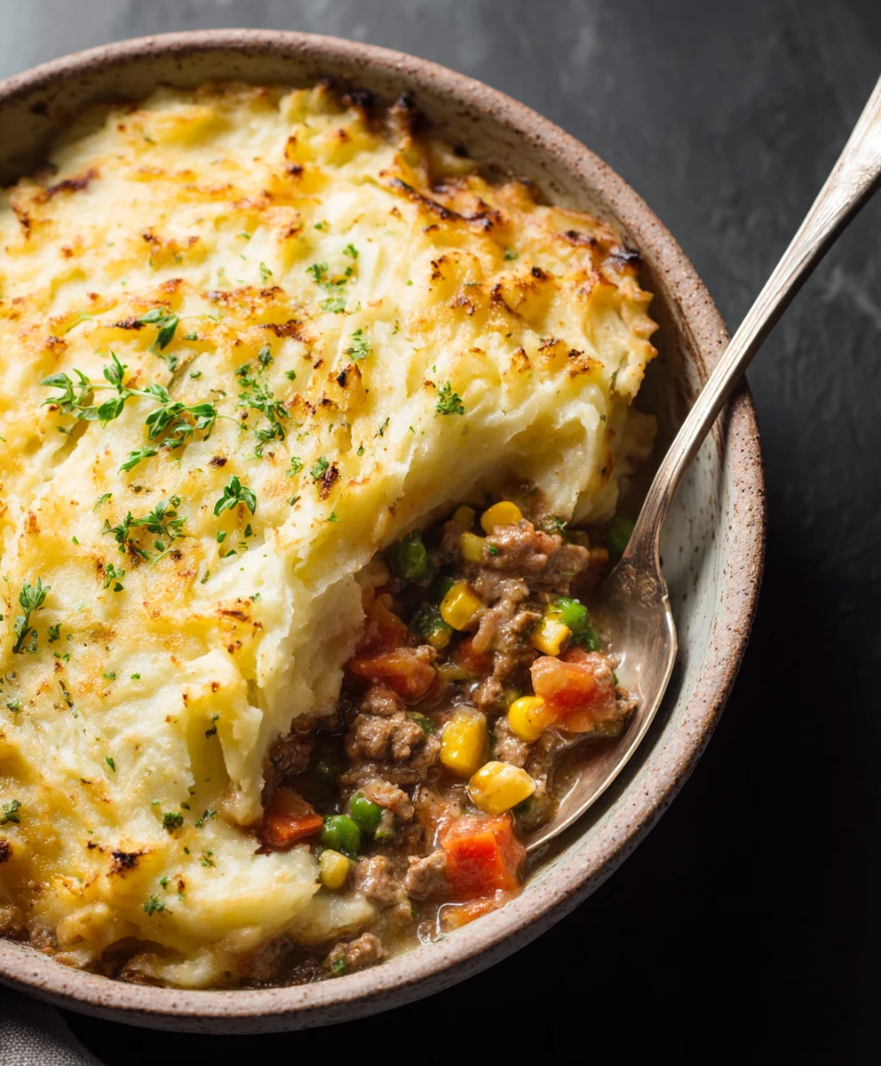 Classic Shepherd's Pie-Hearty Beef Comfort Food