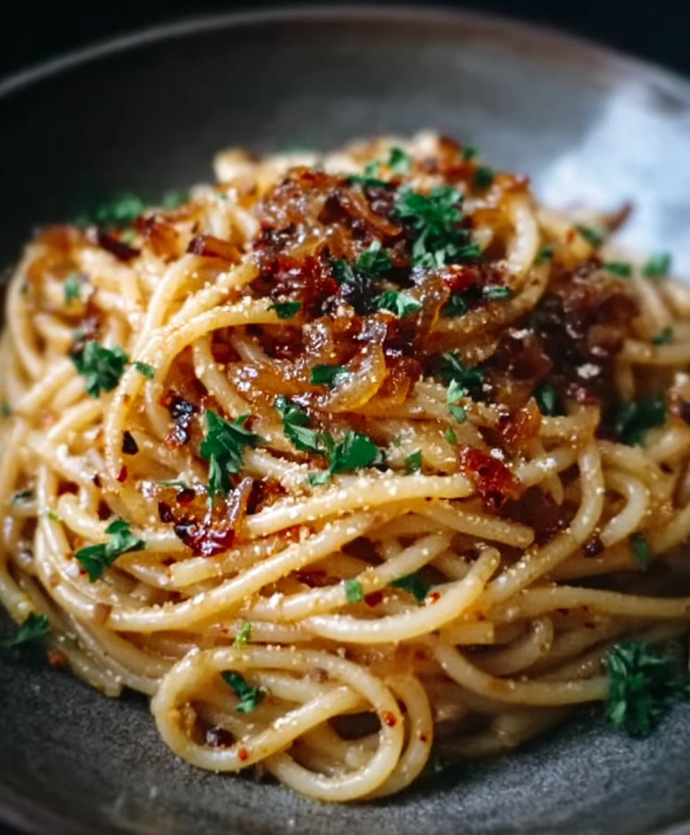 Caramelized Onion Pasta Chili Oil Flavor Bomb