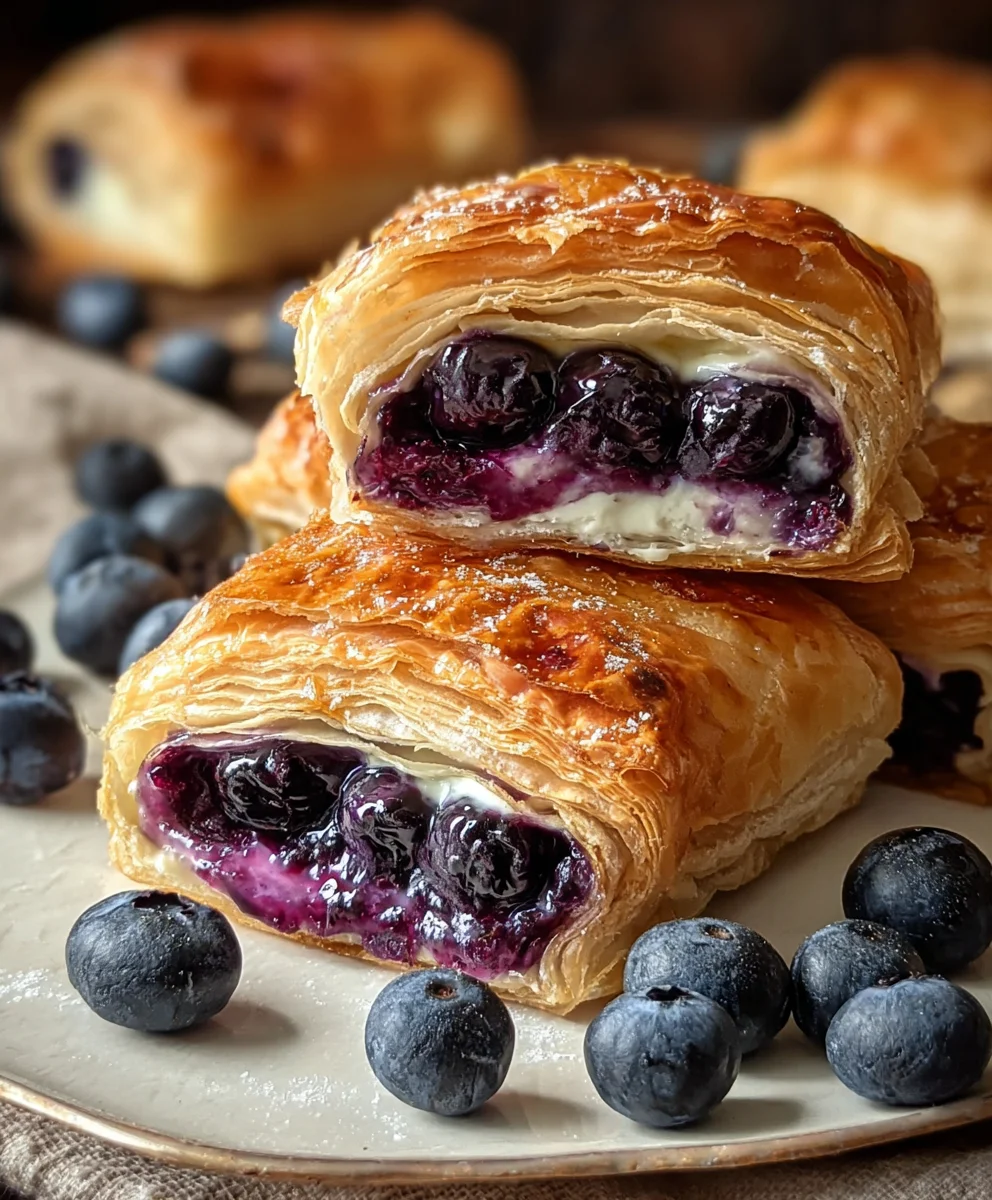 Blueberry Cream Cheese Pastry Bites - Easy Appetizer