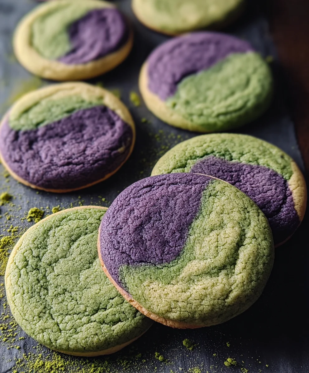 Matcha Ube Cookies - Deliciously Sweet & Chewy Treats
