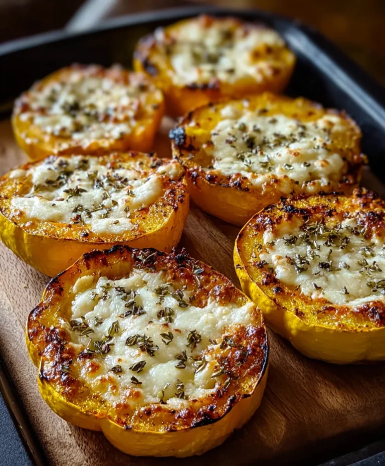 Cheesy Baked Squash Rounds Recipe – Easy & Delicious