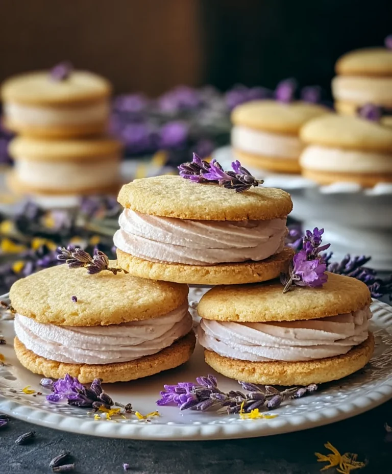 Lemon Lavender Sandwich Cookies Recipe-Delightful Treat