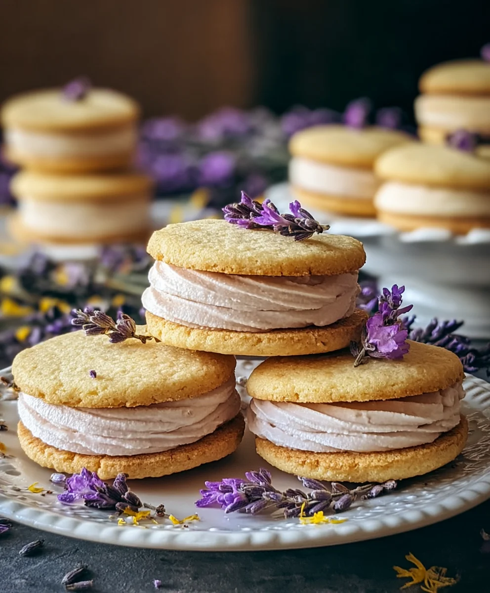 Lemon Lavender Sandwich Cookies Recipe-Delightful Treat