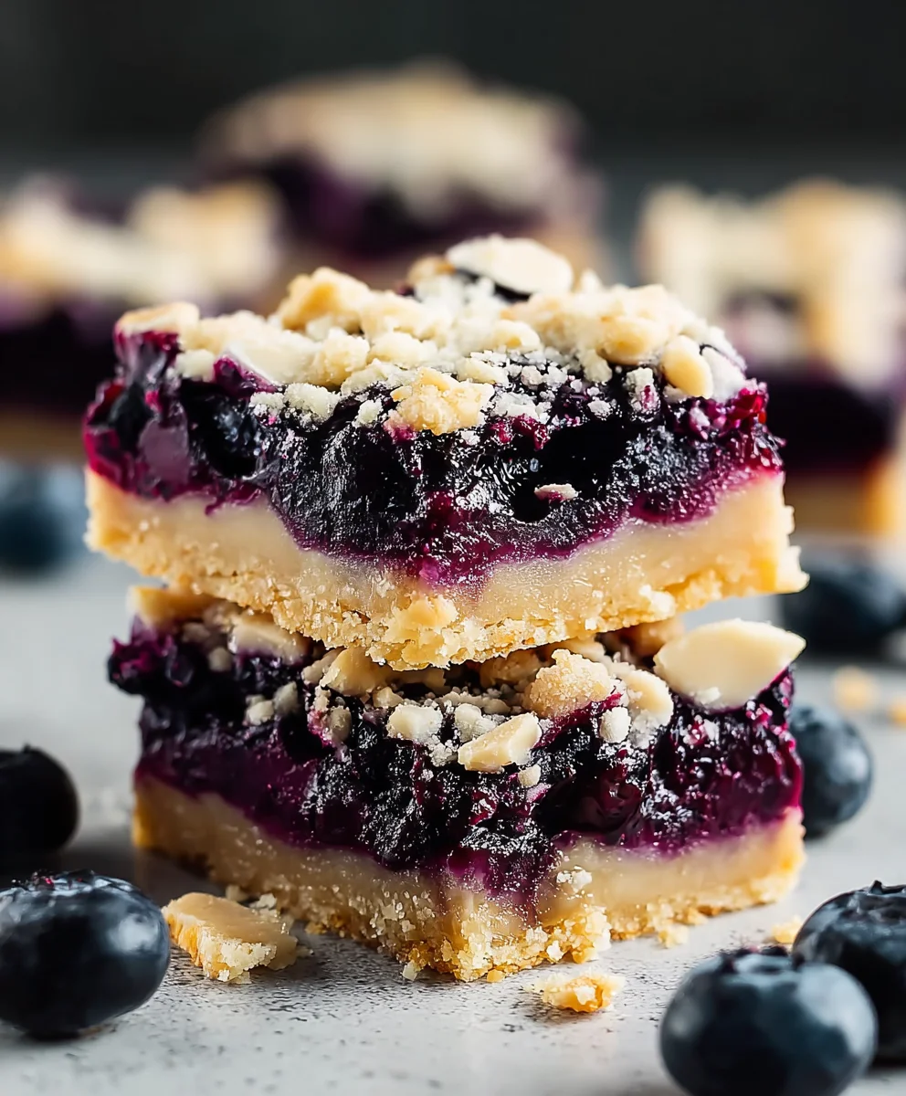 Blueberry Pie Cookie Bars - Easy Dessert Recipe