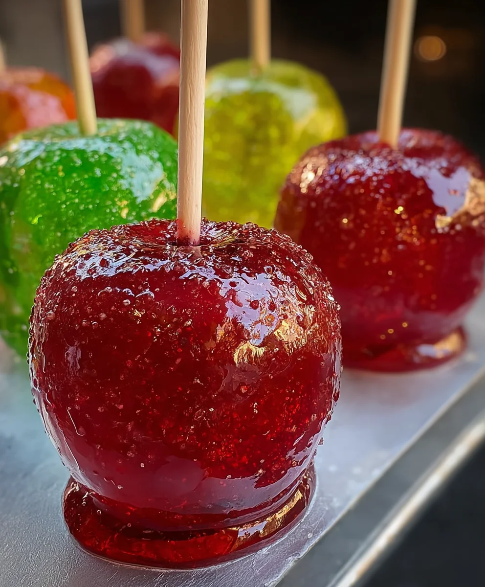 Jolly Rancher Candy Apples - Sweet Festive Treat