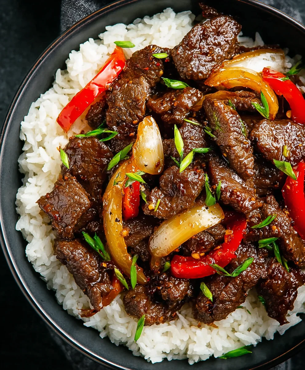 Spicy Black Pepper Beef Stir-fry- Quick & Delicious Meal