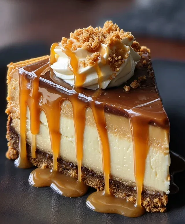 Cookie Butter Caramel Cheesecake