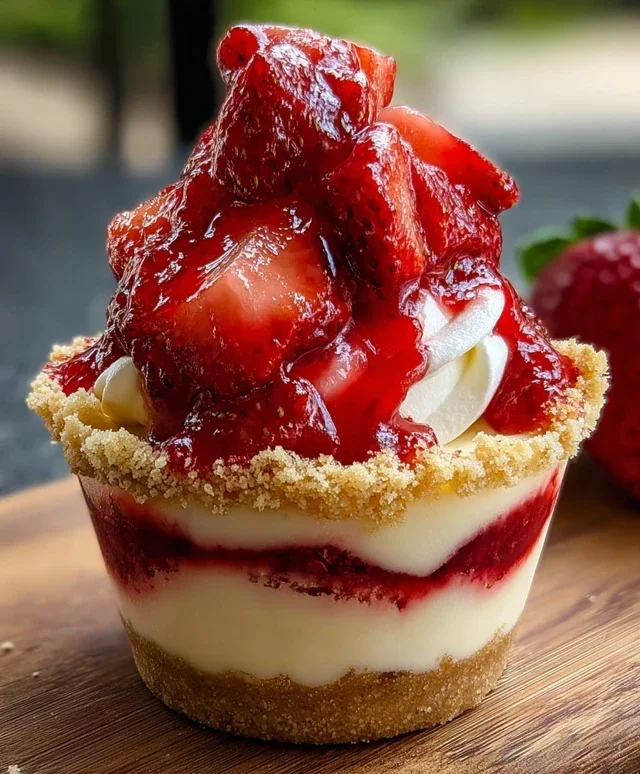 Strawberry Cheesecake Cups