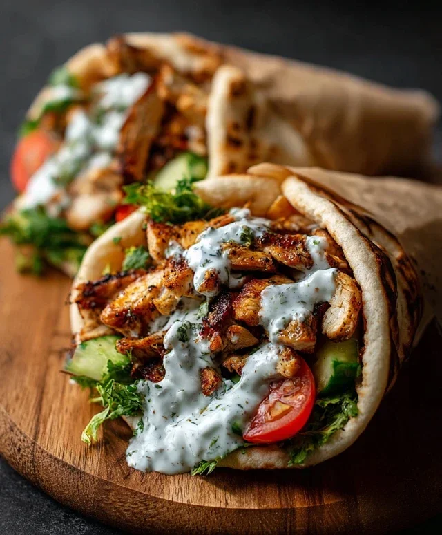 Chicken Shawarma with Garlic Sauce Recipe (Easy & Delicious)