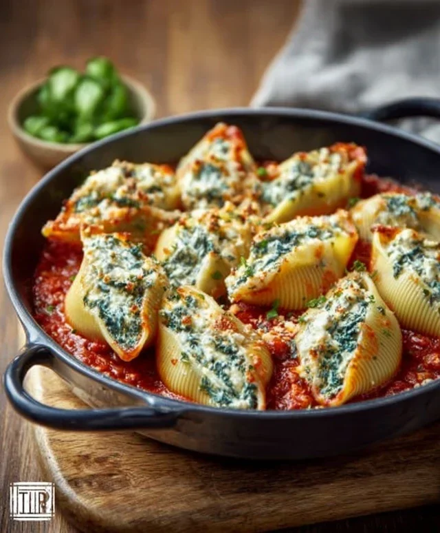 Spinach and Ricotta Stuffed Shells Recipe