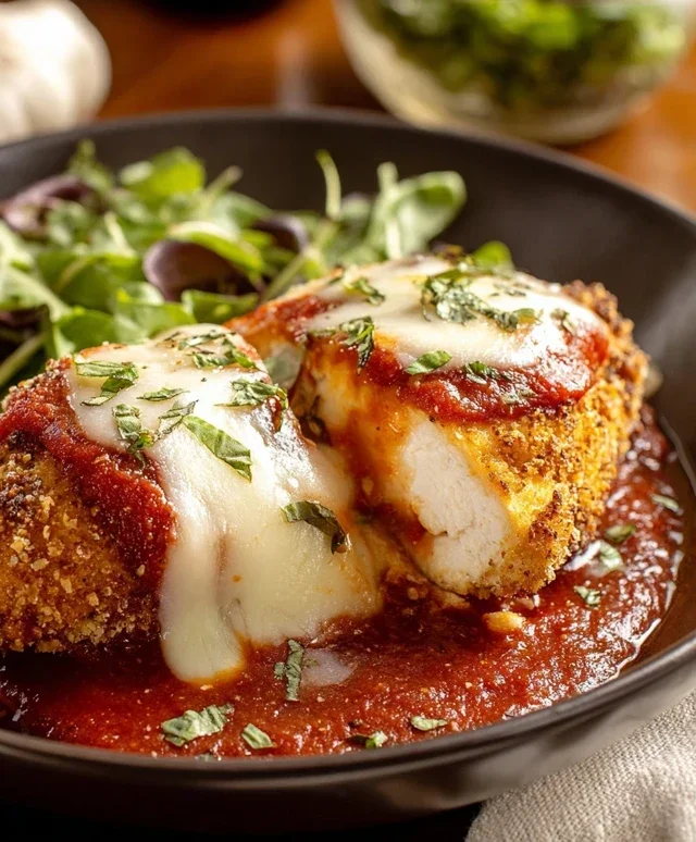 Stuffed Chicken Parmesan Dish