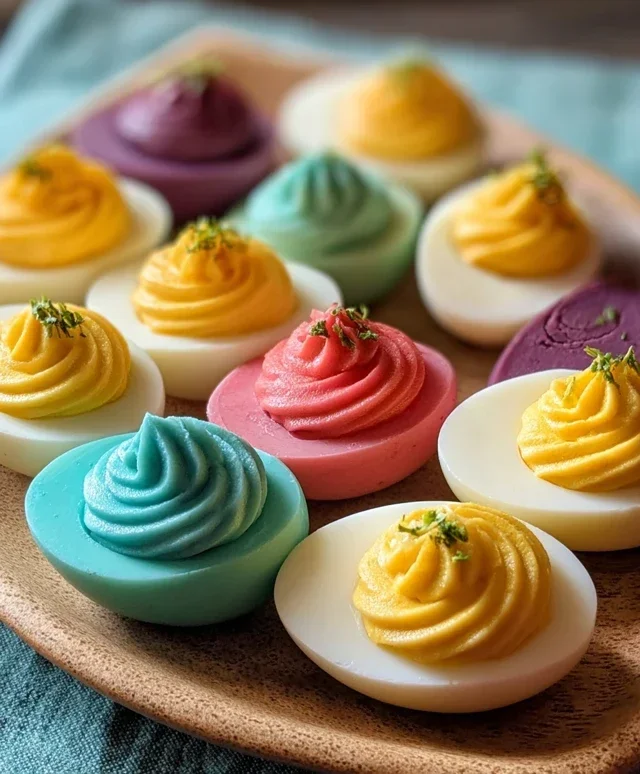 Colored Deviled Eggs