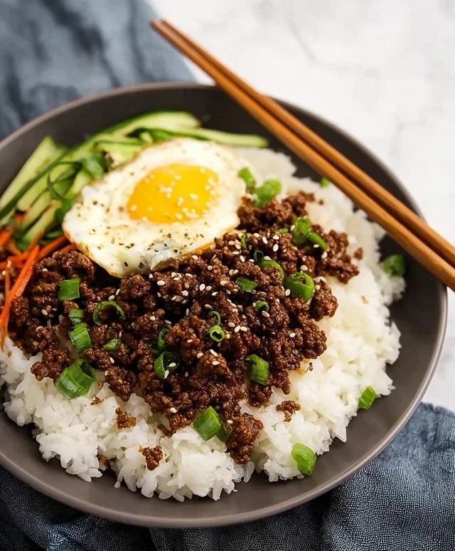Korean Ground Beef Bowl (25-Minutes)