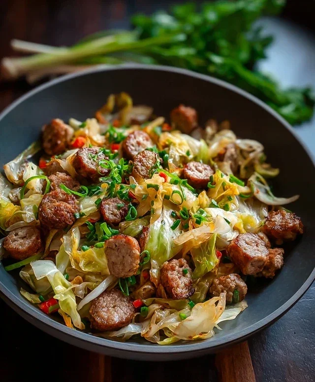 Easy Sausage and Cabbage Stir Fry