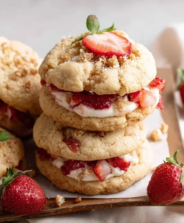 Strawberry Shortcake Cookies
