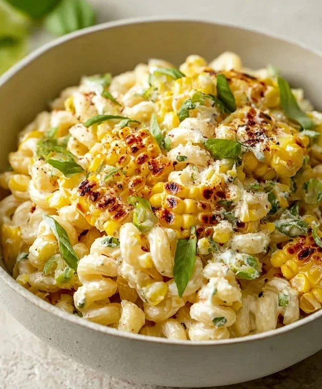 Creamy Street Corn Pasta Salad
