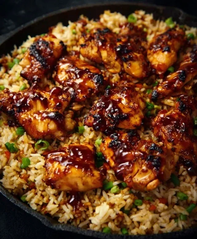 One-Pan Bold Honey BBQ Chicken Rice