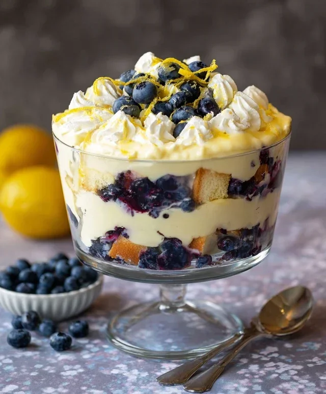 Easy Lemon Blueberry Trifle Recipe