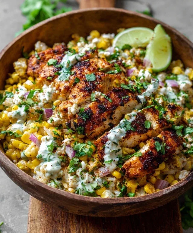 Tasty Street Corn Chicken Bowl