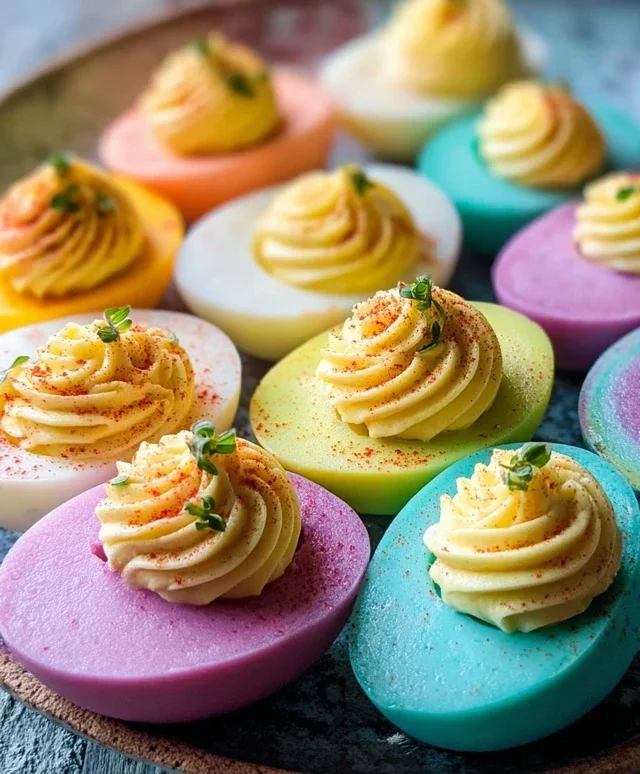 Colored Deviled Eggs