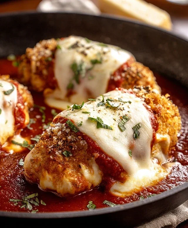 Stuffed Chicken Parmesan Dish