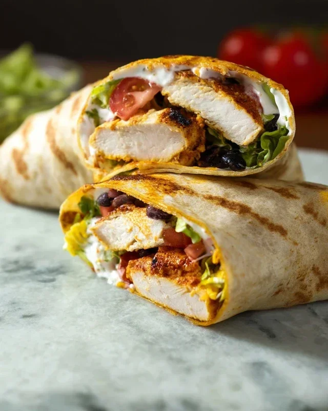 Chipotle Ranch Grilled Chicken Burrito
