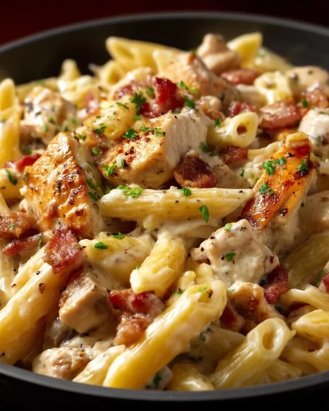 Chicken Beef Beef Bacon Ranch Pasta