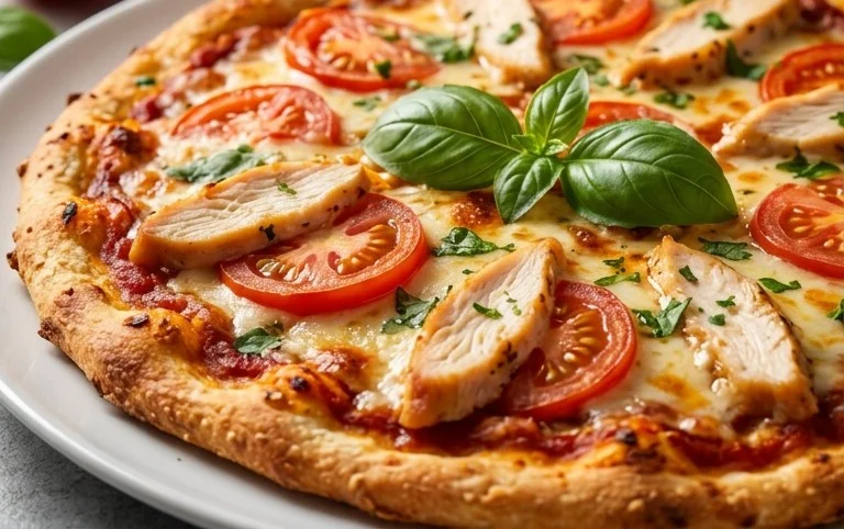 Chicken Crust Pizza (Low Carb + High Protein