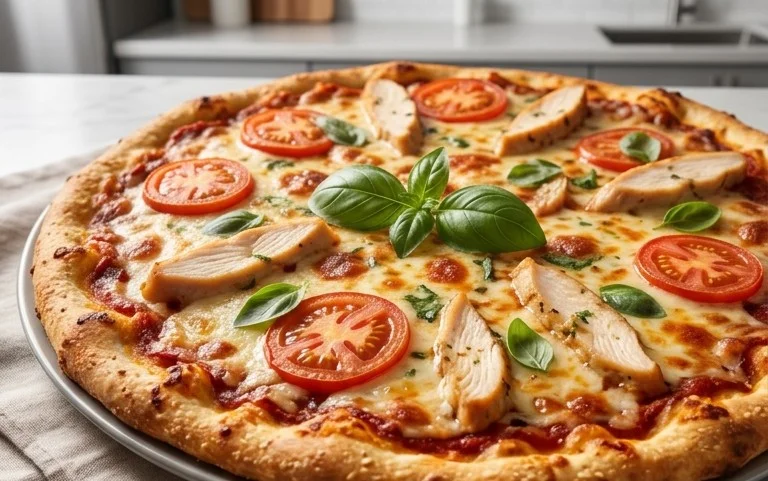 Chicken Crust Pizza (Low Carb + High Protein