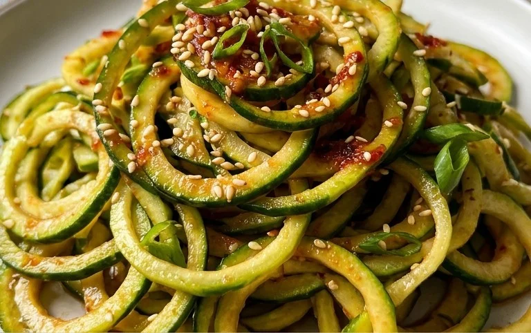 Spiral Cucumber Salad: Korean-Inspired Recipe