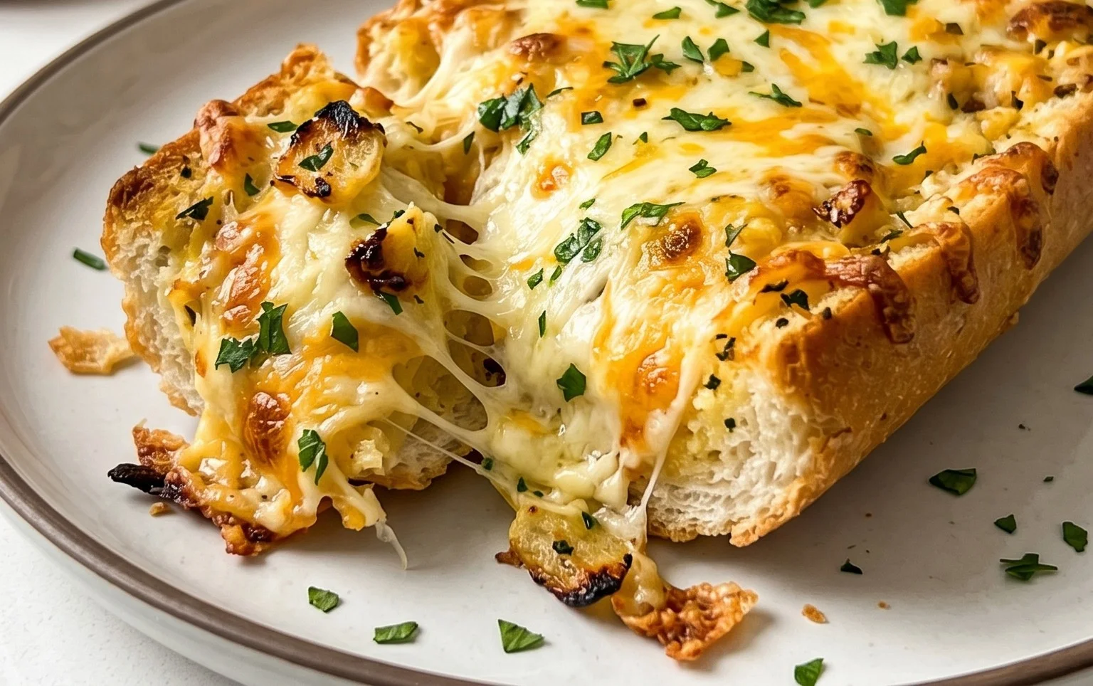 BEST CHEESY GARLIC BREAD RECIPE