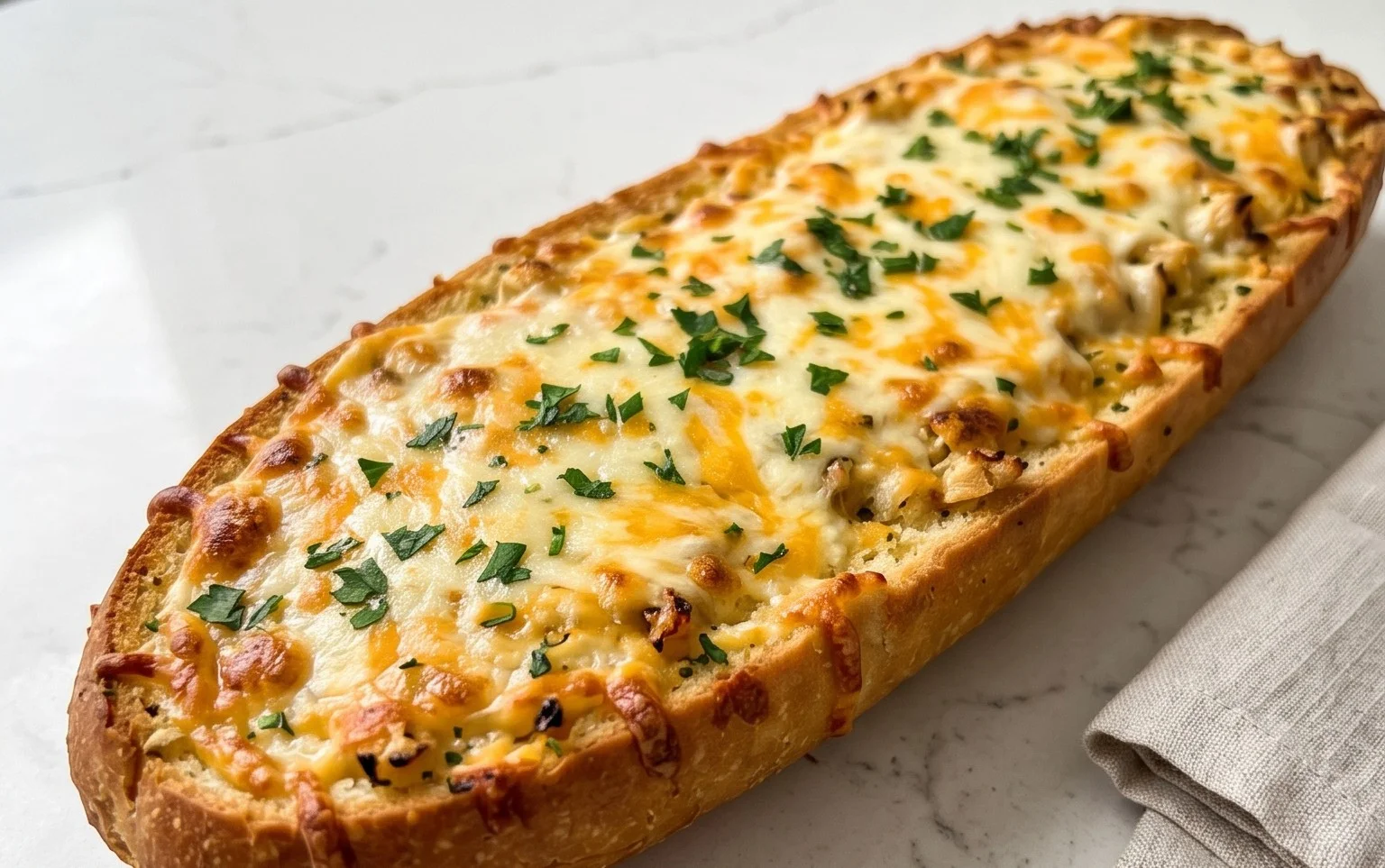 BEST CHEESY GARLIC BREAD RECIPE