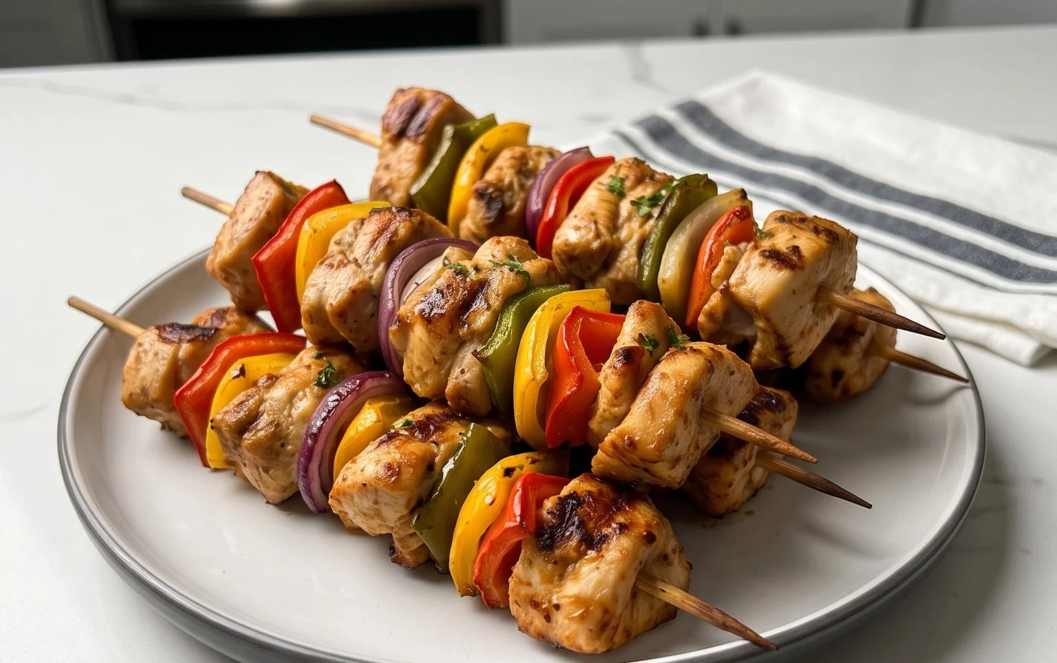 Air Fryer Chicken Skewers (VIDEO)