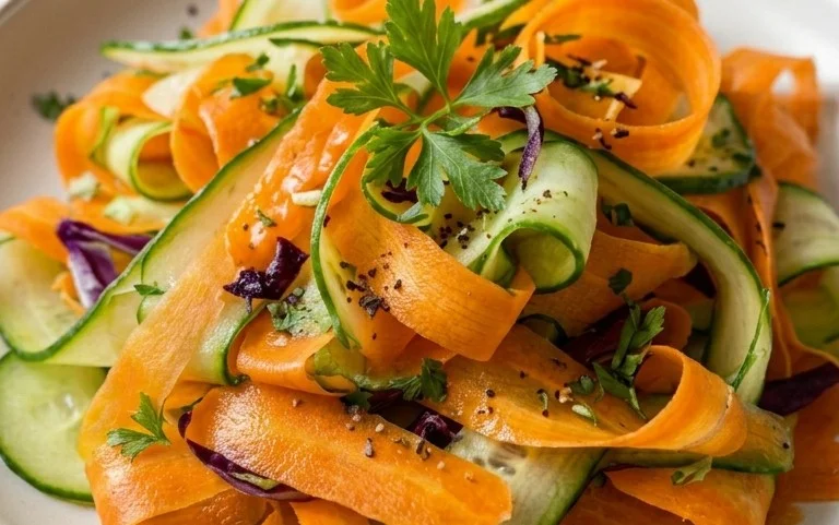 Carrot and Cucumber Ribbon Salad