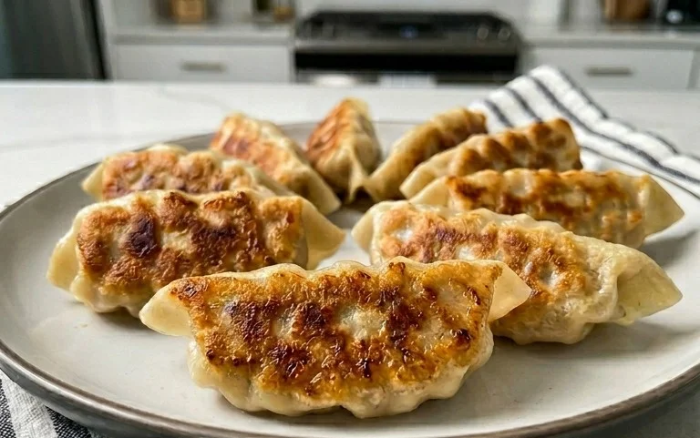 Chicken Potstickers (Pan Fried Dumplings)
