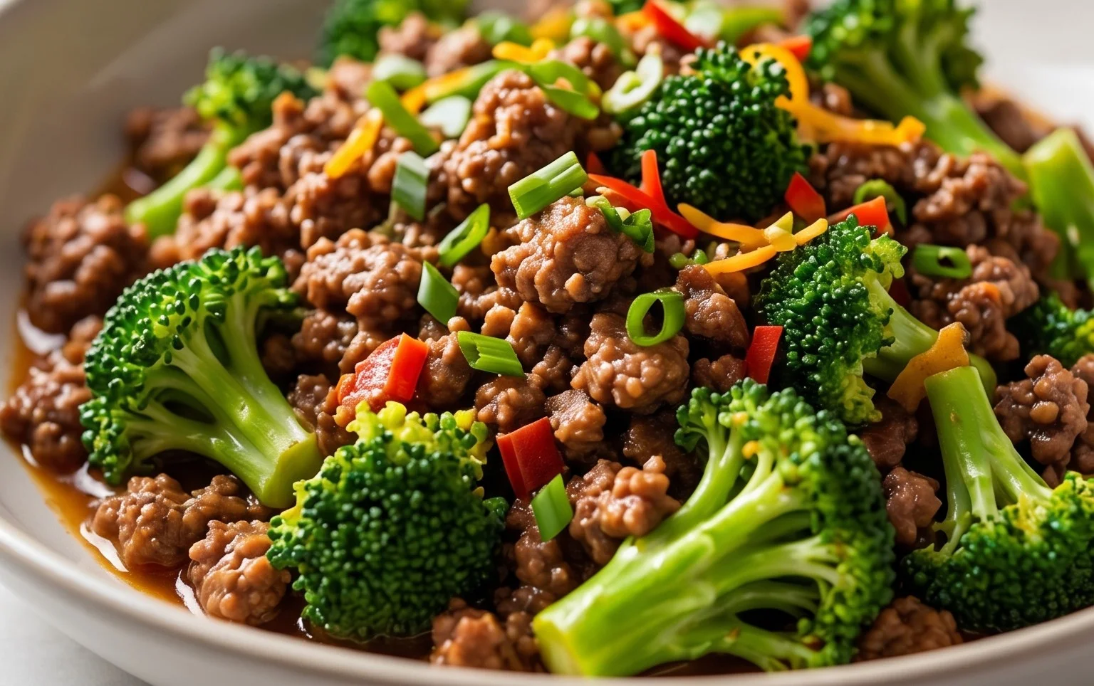 Ground Beef and Broccoli