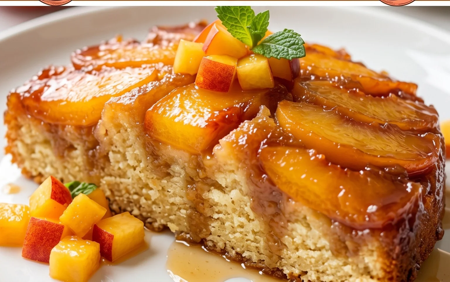 Peach Upside-Down Cake Recipe