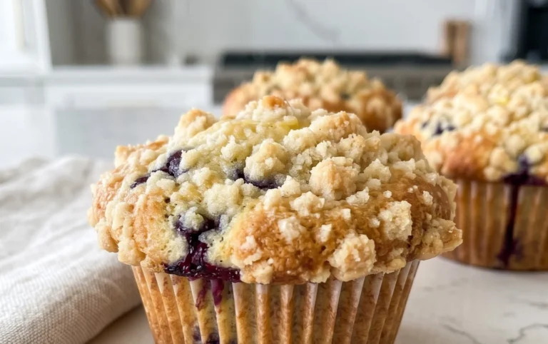 Lemon Blueberry Streusel Muffins