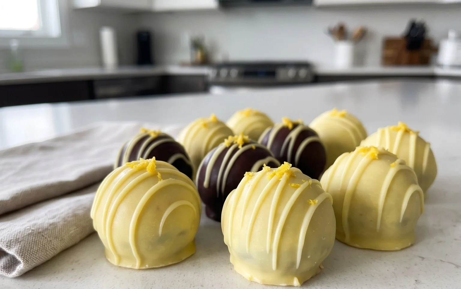 LEMON BLUEBERRY TRUFFLES